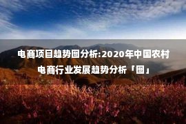 电商项目趋势图分析:2020年中国农村电商行业发展趋势分析「图」