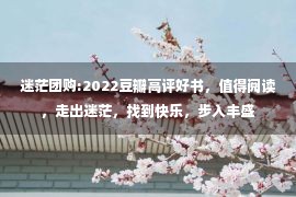 迷茫团购:2022豆瓣高评好书，值得阅读，走出迷茫，找到快乐，步入丰盛