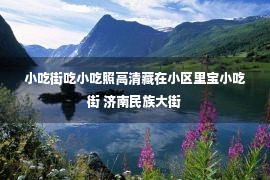 小吃街吃小吃照高清藏在小区里宝小吃街 济南民族大街