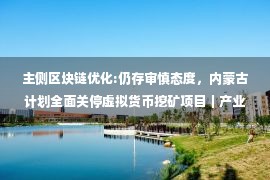 主侧区块链优化:仍存审慎态度，内蒙古计划全面关停虚拟货币挖矿项目｜产业区块链发展周报