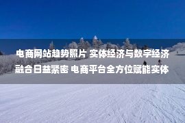 电商网站趋势照片 实体经济与数字经济融合日益紧密 电商平台全方位赋能实体经济与激活消费市场