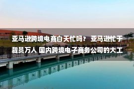 亚马逊跨境电商白天忙吗？ 亚马逊忙于裁员万人 国内跨境电子商务公司的大工厂分吃“黑色星期五” 商家等发来了爆炸票