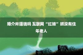 婚介所赚钱吗 互联网“红娘”抓没有住年老人