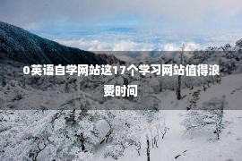 0英语自学网站这17个学习网站值得浪费时间