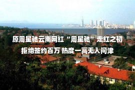 原周星驰云南网红“周星驰”走红之初拒绝签约百万 热度一高无人问津