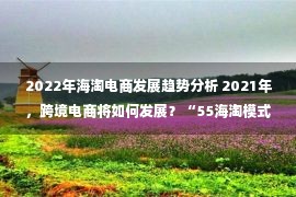 2022年海淘电商发展趋势分析 2021年，跨境电商将如何发展？“55海淘模式”给出这样的答案