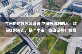 牛市的时候怎么赚钱 中国极赢利的人：攻破3000点，是“牛市”煽动记号？频频赏玩10遍