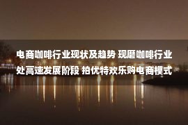 电商咖啡行业现状及趋势 现磨咖啡行业处高速发展阶段 拍优特欢乐购电商模式开辟新道路