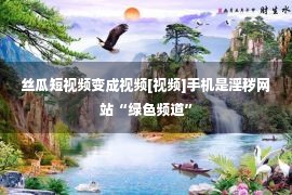 丝瓜短视频变成视频[视频]手机是淫秽网站“绿色频道”