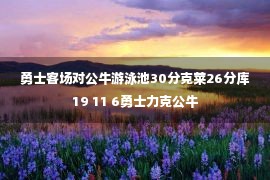 勇士客场对公牛游泳池30分克莱26分库19 11 6勇士力克公牛