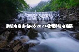 跨境电商表格内衣2023福州跨境电商展