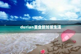 durian美食新加坡生活