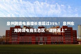 泉州跨境电商增长率超过35%！ 泉州东海跨境电商生态区“逆势而上”