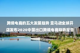 跨境电商的五大发展趋势 亚马逊全球开店发布2020中国出口跨境电商趋势报告