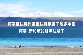 阿姨区块链诈骗区块链欺骗了超多中国阿姨  新加坡的朋友注意了