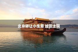 北京转让小生意 城固法院