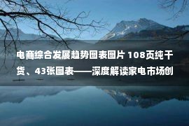 电商综合发展趋势图表图片 108页纯干货、43张图表——深度解读家电市场创新状况与消费需求趋势