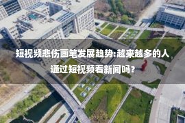 短视频悲伤画笔发展趋势:越来越多的人通过短视频看新闻吗？