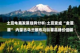 土豆电商发展趋势分析:土豆变成“金蛋蛋” 内蒙古乌兰察布马铃薯品牌价值破100亿元