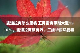 凯迪拉克怎么赚钱 五月雷克萨斯大涨150％，凯迪拉克破两万，二线华丽又躺着赢利？