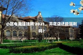 小区电商赚钱吗 2021，开花店还能赢利吗？