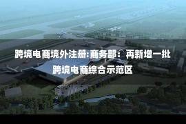 跨境电商境外注册:商务部：再新增一批跨境电商综合示范区