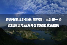 跨境电商境外注册:商务部：出台进一步支持跨境电商海外仓发展的政策措施