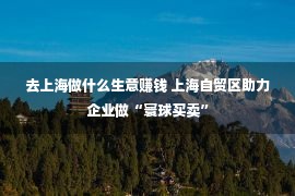 去上海做什么生意赚钱 上海自贸区助力企业做“寰球买卖”