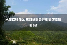 水果店赚钱么 三四线都会开生果店能赢利吗？