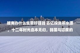 越南办什么生意好赚钱 百亿投资吊水漂，十二年时光血本无归，韩国与印度的买卖血泪史