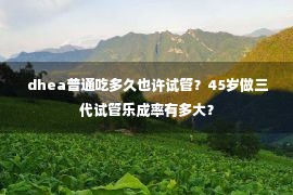  dhea普通吃多久也许试管？45岁做三代试管乐成率有多大？