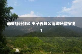 养蜜蜂赚钱么 屯子养甚么销路好最挣钱？