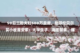  90后三胎夫妇500万卖房，赴呼伦贝尔买小板屋安家：大学生子、海底娶亲、摆摊旅行，群众日报还为他们点赞！