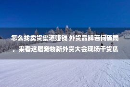 怎么找卖货渠道赚钱 外货品牌若何破局，来看这届宠物新外货大会现场干货瓜分