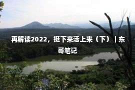  再解读2022，挺下来活上来（下）｜东哥笔记