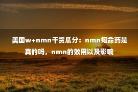  美国w+nmn干货瓜分：nmn短命药是真的吗，nmn的效用以及影响