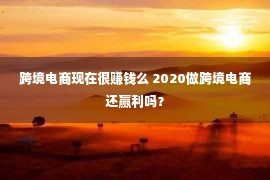 跨境电商现在很赚钱么 2020做跨境电商还赢利吗？