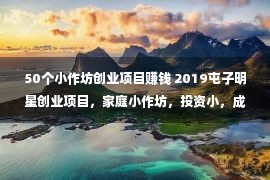 50个小作坊创业项目赚钱 2019屯子明星创业项目，家庭小作坊，投资小，成本大，真的顺应你