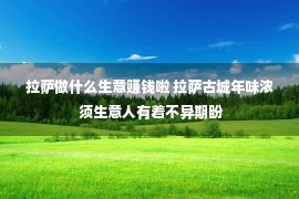 拉萨做什么生意赚钱啦 拉萨古城年味浓 须生意人有着不异期盼