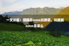  一文详解：保健品nmn抗脆弱，抗脆弱nmn是甚么