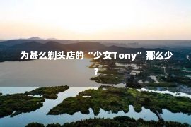  为甚么剃头店的“少女Tony”那么少？