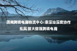 渭南跨境电商物流中心:乘深汕深度协作东风 做大做强跨境电商