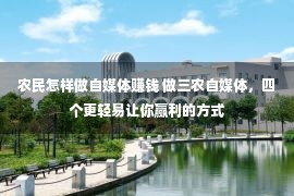 农民怎样做自媒体赚钱 做三农自媒体，四个更轻易让你赢利的方式