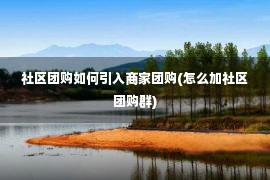 社区团购如何引入商家团购(怎么加社区团购群)