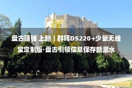 盘古赚钱 上新｜群晖DS220+少量无线宝定制版·盘古引领信息保存新潮水