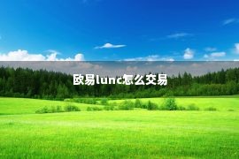 欧易lunc怎么交易