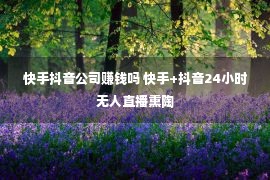 快手抖音公司赚钱吗 快手+抖音24小时无人直播熏陶