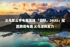 义乌怎么学电商赚钱 「你好，2022」赋能跨境电商 义乌逆势发力