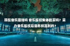 现在音乐赚钱吗 音乐版权集体能买吗？采办音乐版权后是怎样赢利的？