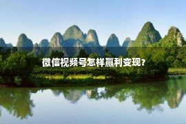  微信视频号怎样赢利变现？